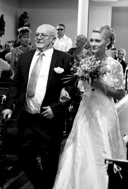 La mariée et son papi...