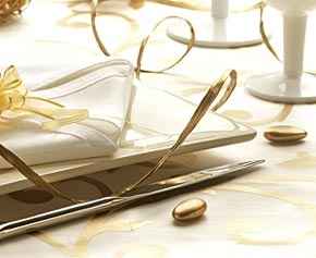 mariage tout en or et blanc