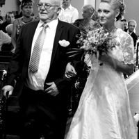 La mariée et son papi...