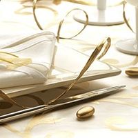 mariage tout en or et blanc