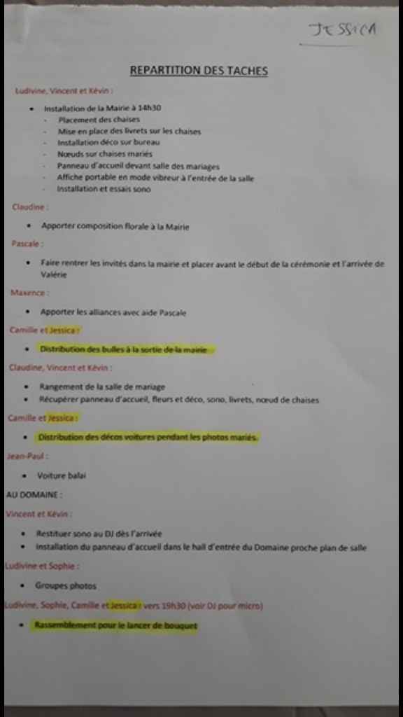 J-5 réunion d organisation hier avec témoins dh et parents - 1
