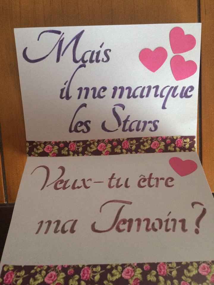 Demande en temoin et annonce ! - 4