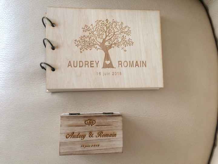 Livre d'or et boîte à alliances thème champêtre - 1