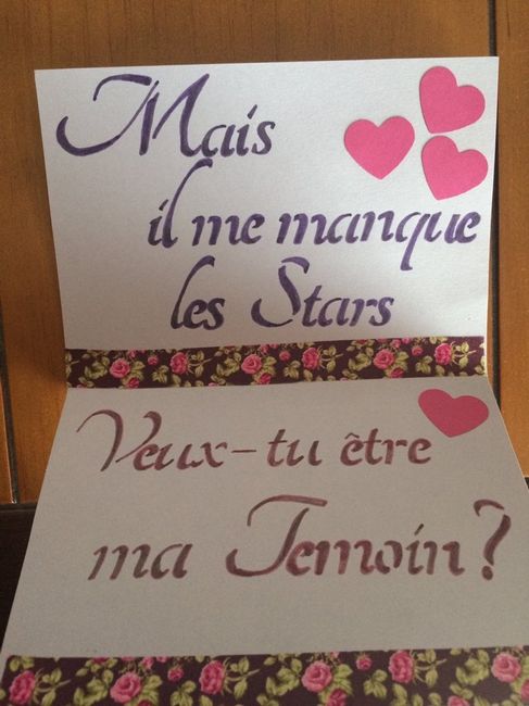 Demande en temoin et annonce ! - 4