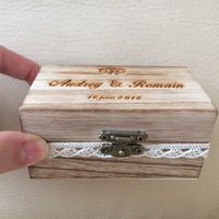 Livre d'or et boîte à alliances thème champêtre - 2