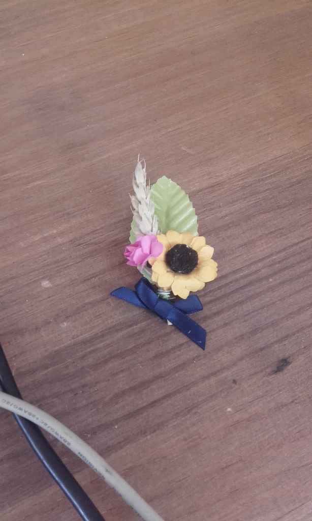 Boutonnières fait main (comme tout le reste :p)