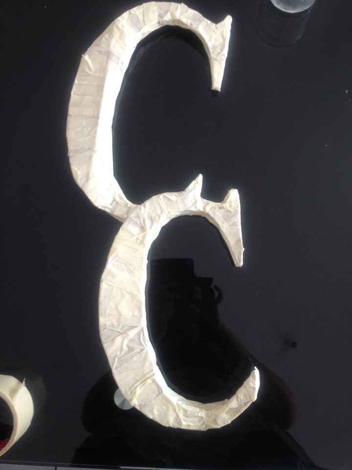 Tutoriel lettres en carton - 1