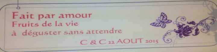 Etiquettes pots de confiture - 1