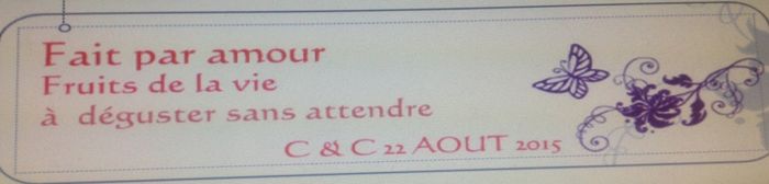 Etiquettes pots de confiture - 1