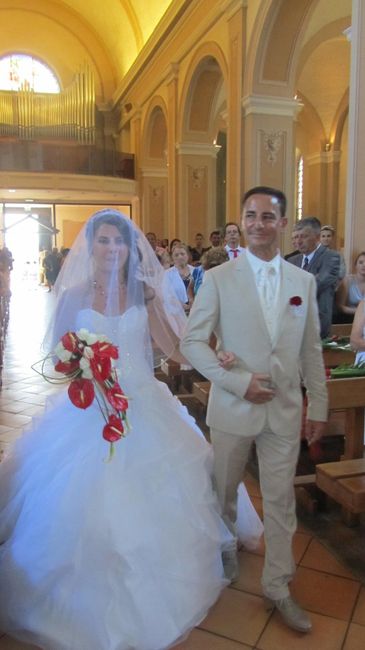 entré dans l'église avec mon papa