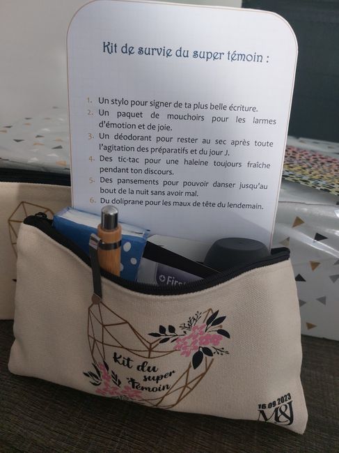 Kits du super témoin / Cadeaux pour témoins 2