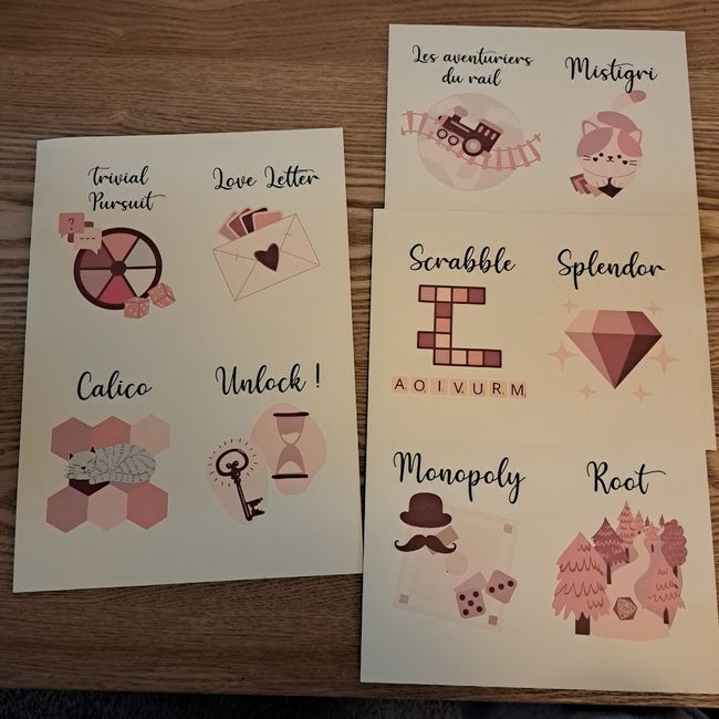 Mariage thème "bohème ludique" et Diys 2