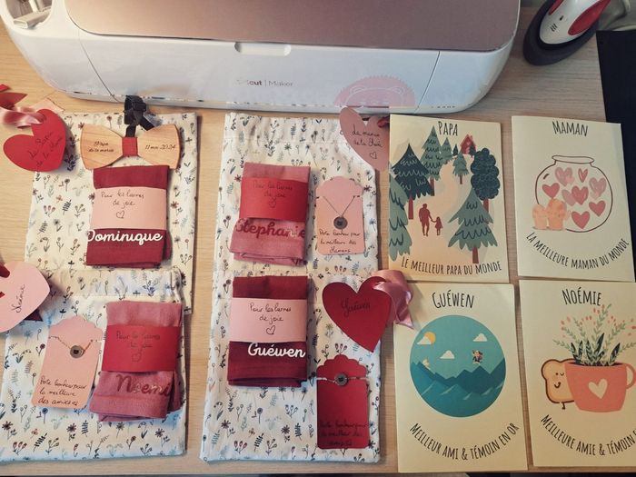 Cadeaux futur mari, témoins et parents 4