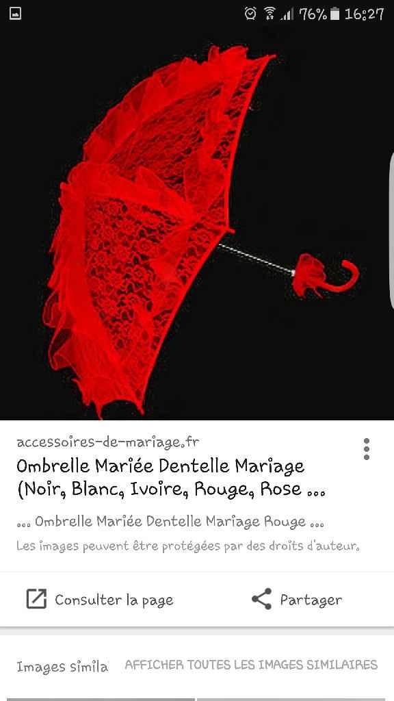 Ombrelle rouge 😁 - 2