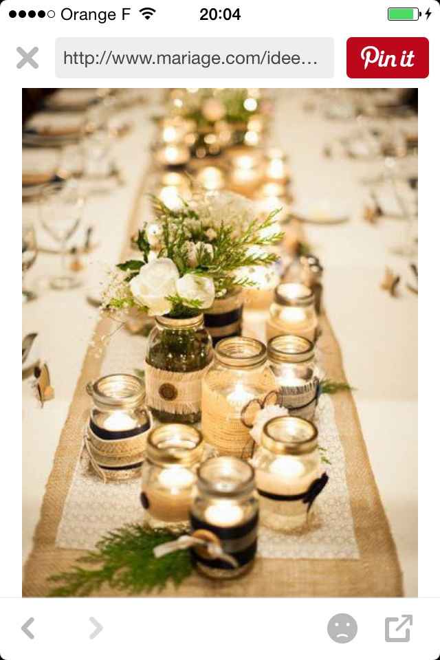 Décoration avec des bougies - 1