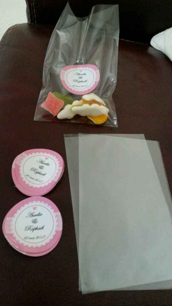 Sachets et autocollants pour mon candy bar - 1