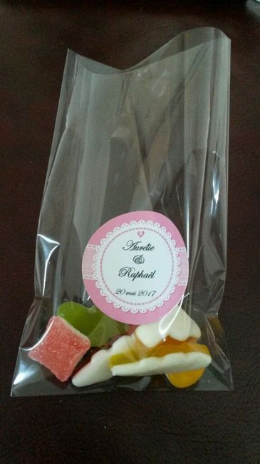 Sachets et autocollants pour mon candy bar - 2