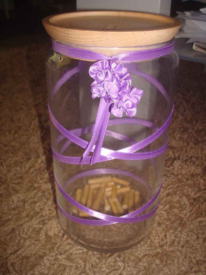 contenant pour notre cérémonie du sable