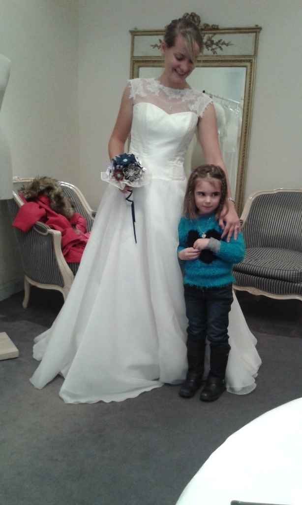 Bouquet lors des essayages de ma robe