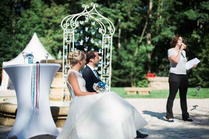 Cérémonie dans le parc