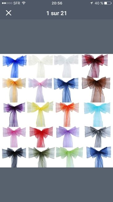 Happy noeuds de chaises organza - 2