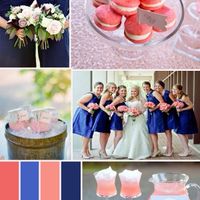 Mariage aux couleurs : bleu marine et corail - 2