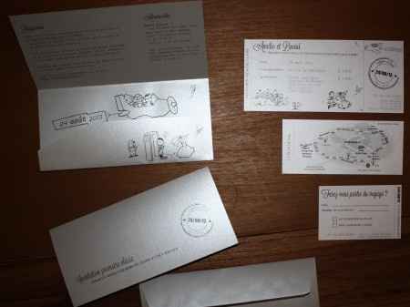 Faire part billet d'avion