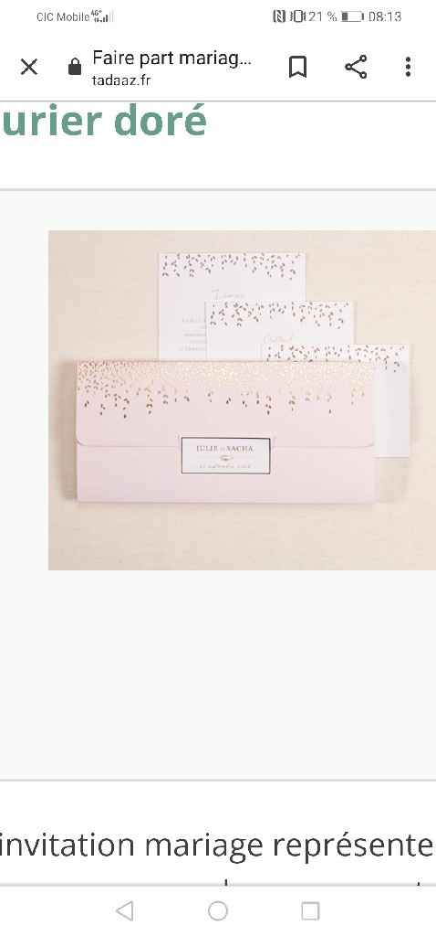 Faire-part commandé chez notre imprimeur - 1