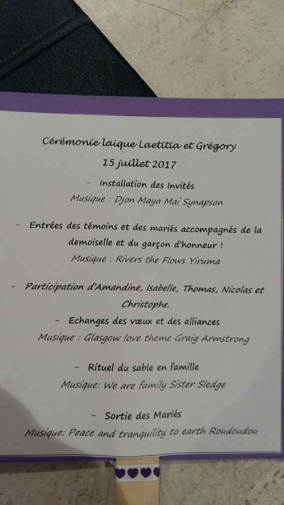 Programme cérémonie laïque - 2