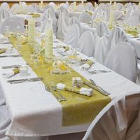 Décoration de la Table Blanc/or - 6