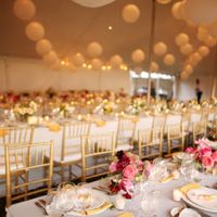 Décoration de la Table Blanc/or - 7