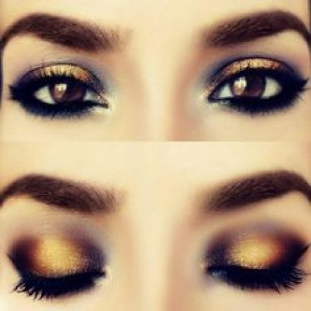 maquillage dorée