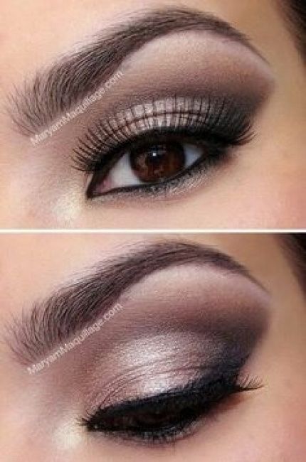 yeux marrons maquillage