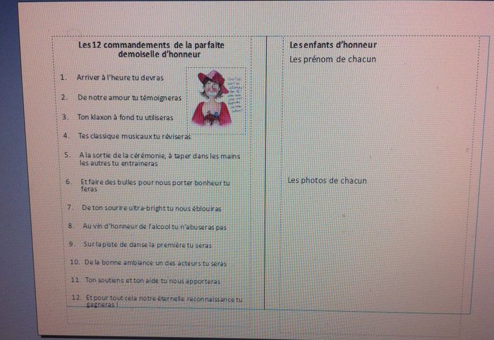 guide parfait témoin