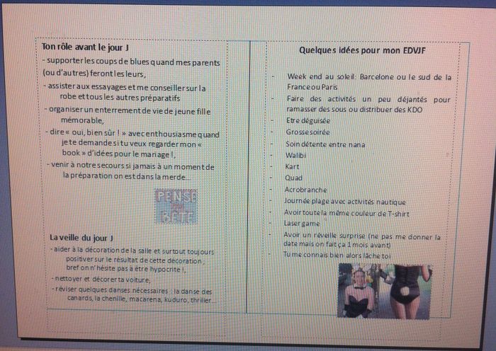 guide parfait témoin