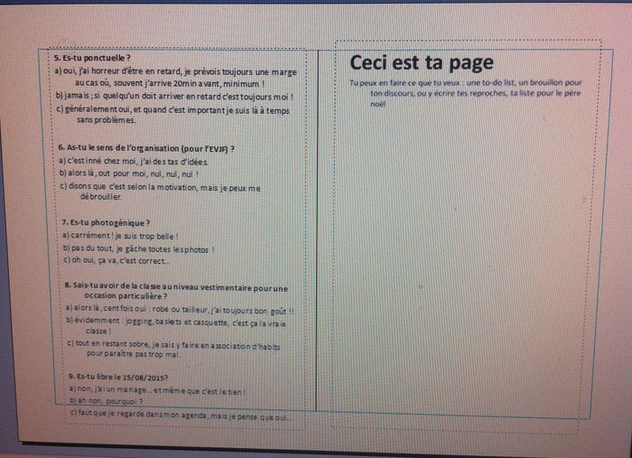 guide parfait témoin