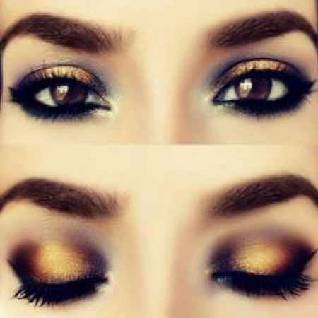 maquillage dorée