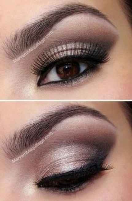 yeux marrons maquillage