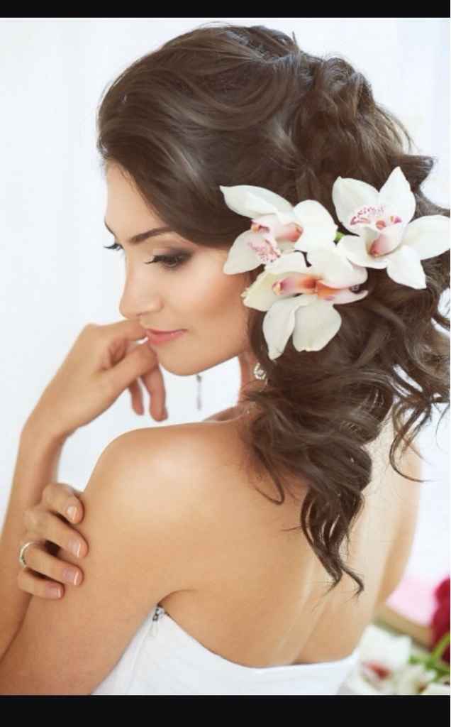 Coiffure mariée sur cheveux noir - 2