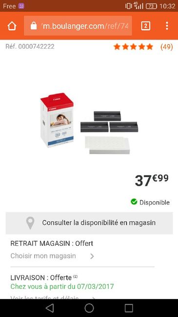 Imprimante instantanée ? - 2