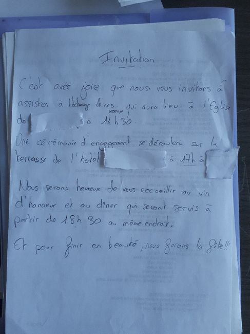 Texte faire part - 1