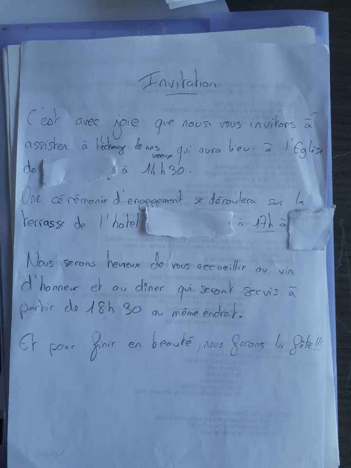 Texte faire part - 1