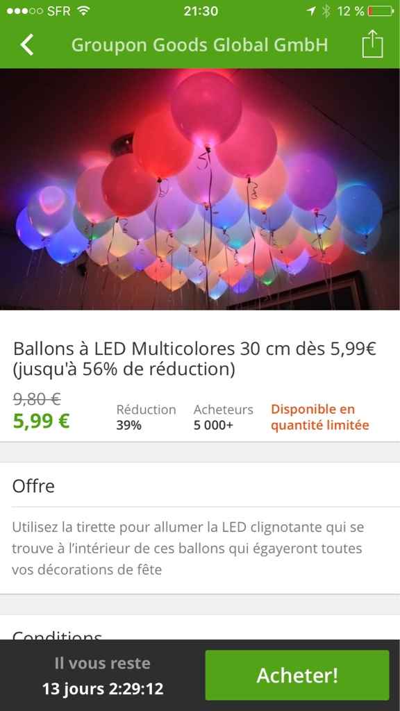 Ballon led - 1