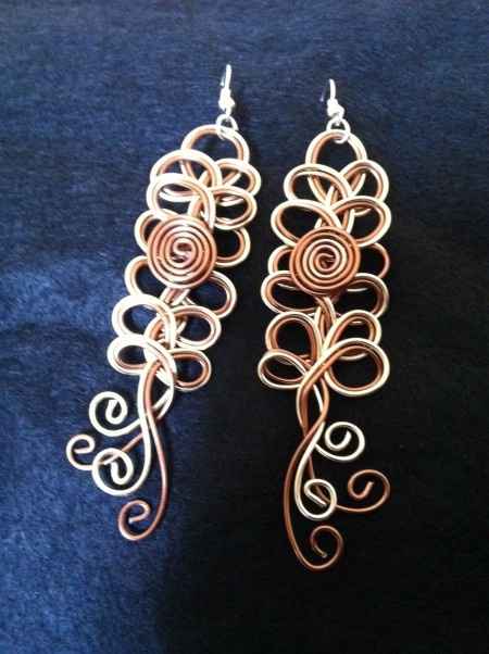 Boucles d'oreilles de mariée