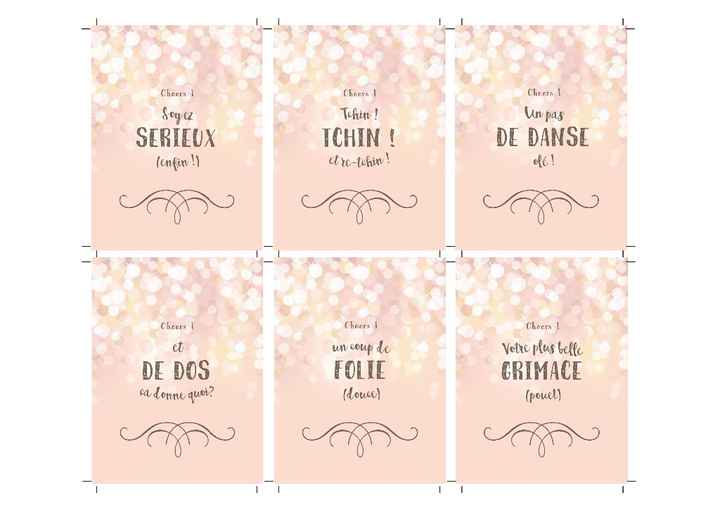CARTE DE JEU PHOTOBOOTH "pose" recto