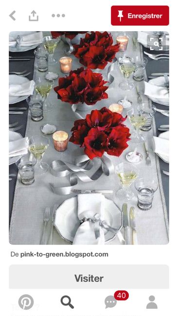 Blanc argenté et rouge pour une décoration chic ? - 1
