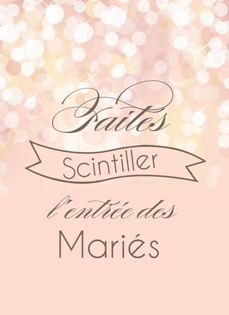 * étiquettes CIERGES MAGIQUES entrée des mariées 