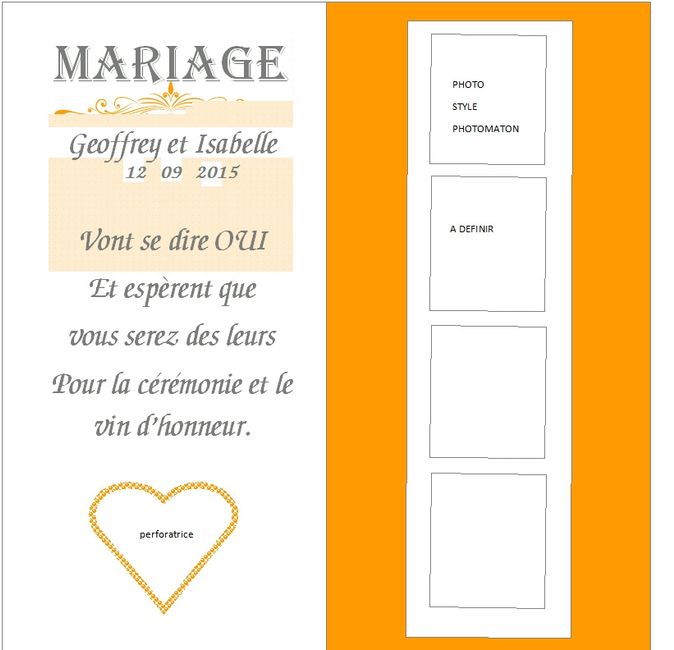 notre faire part - intérieur