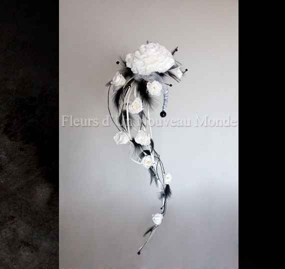 bouquet noir et blanc