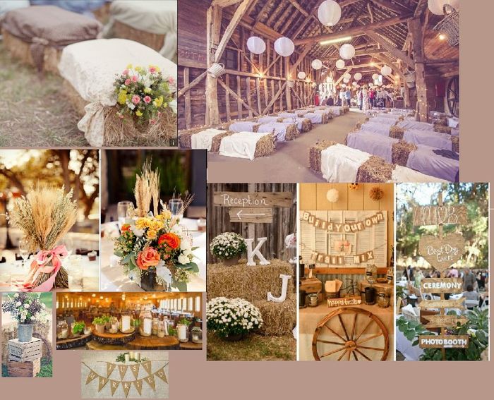 Inspiration mariage champêtre :